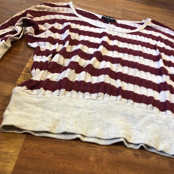 red and white Striped Sweater - Picture 2 of 4